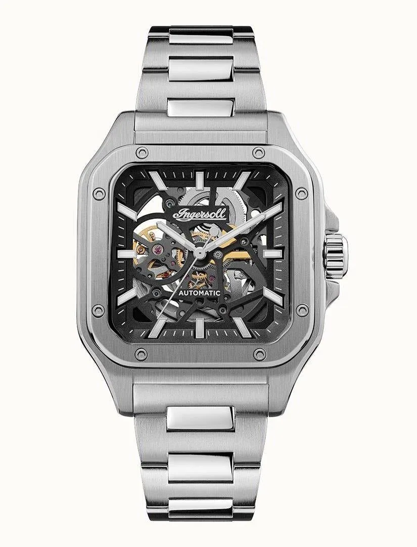 Ingersoll/Rand Ingersoll/Rand The Ollie I14501 Stainless Steel Skeleton Dial Automatic Watch — product photo