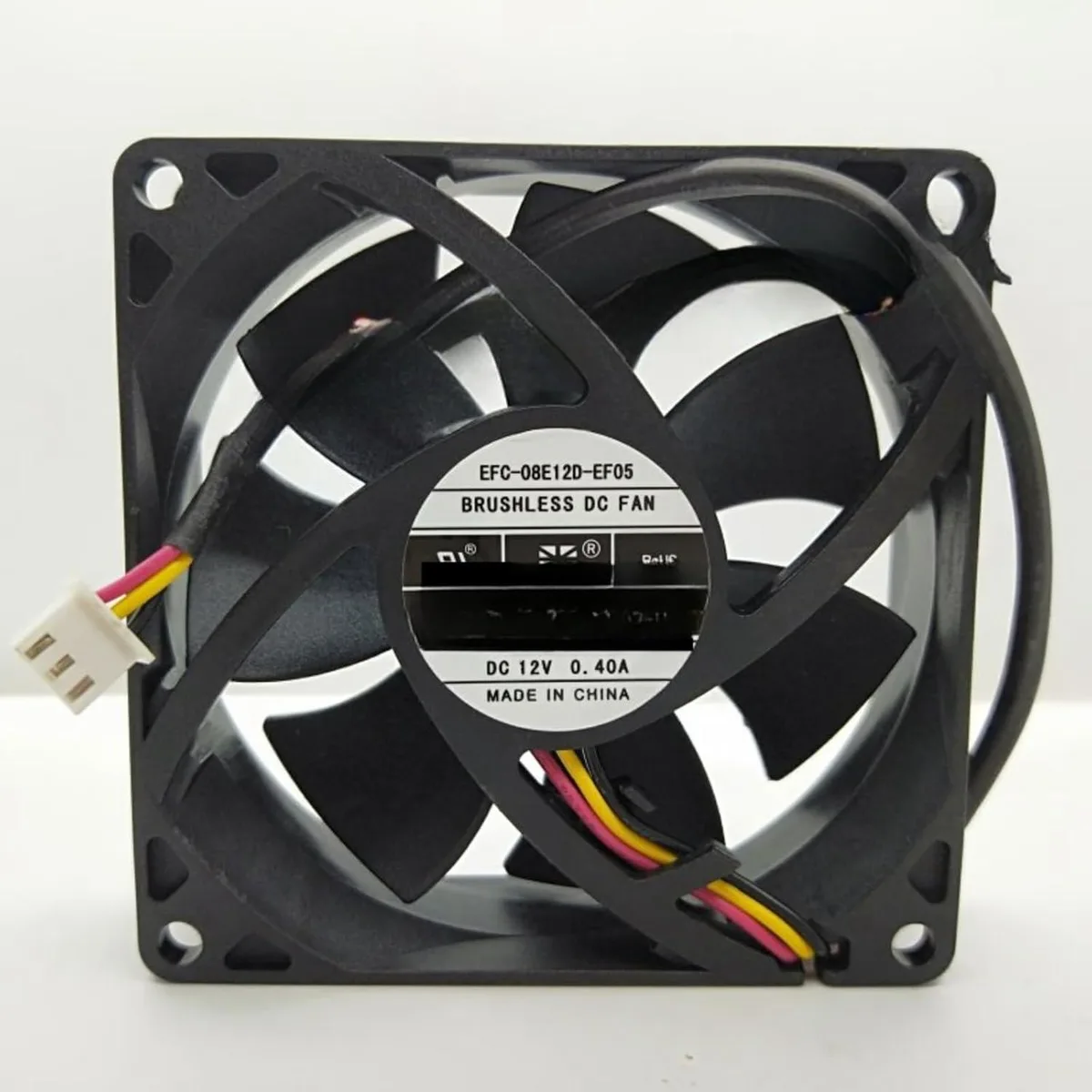 Vszerda Vszerda EFC-08E12D-EF05 80mm 12V .40A 25mm Dual Ball Bearing Case Fan — product photo