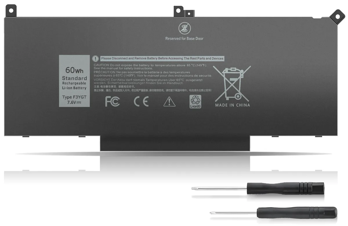  DELL F3YGT 60WH 7.6V Laptop Battery for Latitude 7480 7490 7380 7280 — product photo