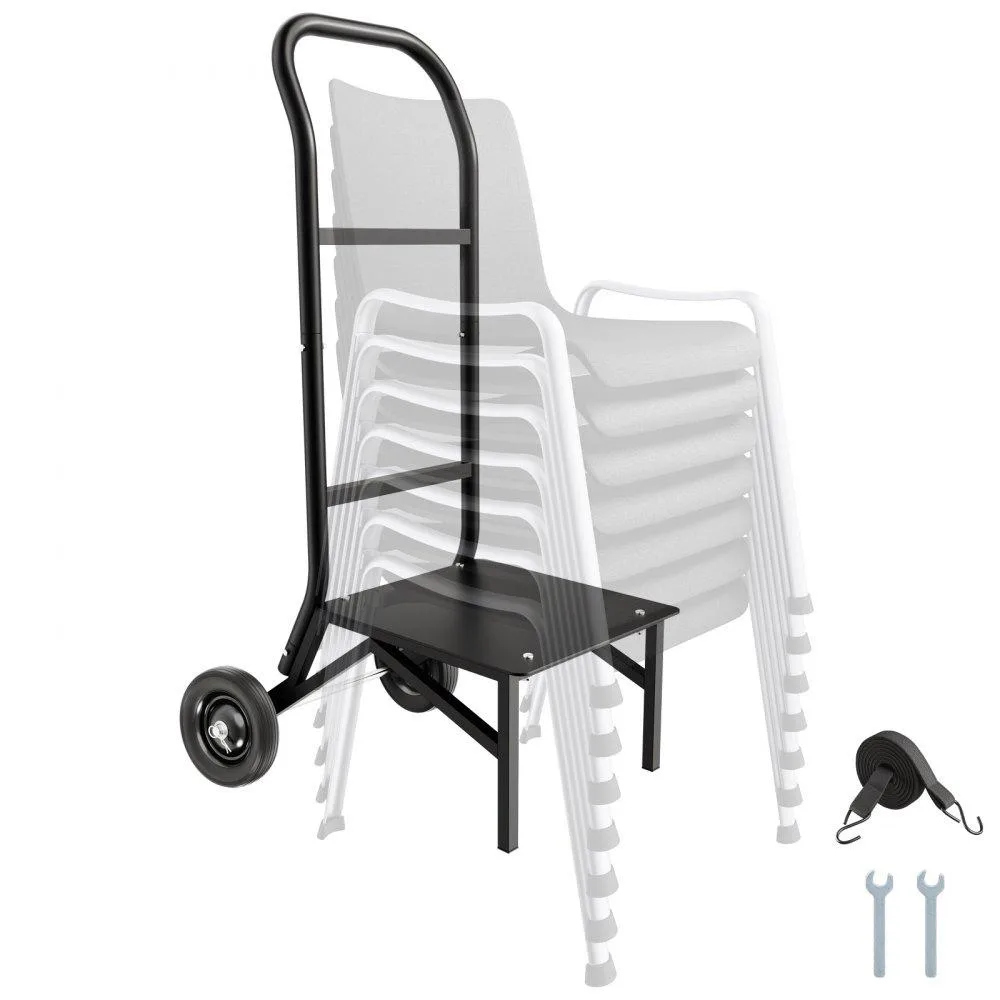 VEVOR VEVOR Folding Chair Rack 150 lbs 10 Chairs Matte Black — product photo