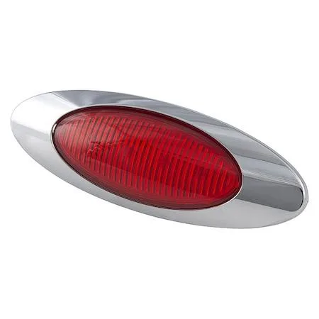 Grote Grote 45582 oval LED clearance marker lamp FMVSS P2 red lens — product photo