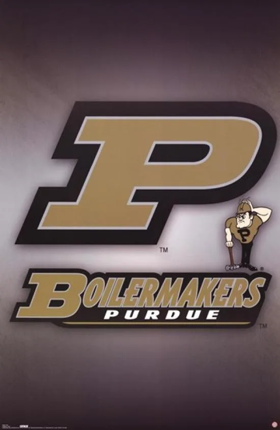 Purdue University poster print 24 by 36 inches on heavy stock paper in tube