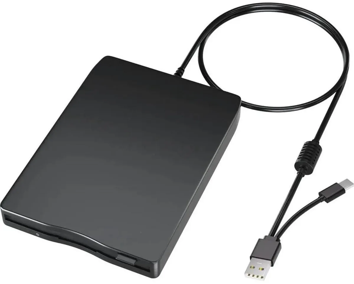 SMUGDESK SMUGDESK 3.5 Inch External USB Floppy Drive Dual Interface PC Supports 3.5-inch Disks Diskette 1.44MB — product photo
