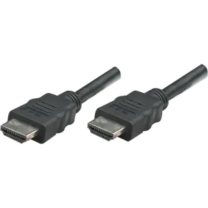 Black HDMI cable with moulded connectors and strain-relief boots, 3.30 ft long