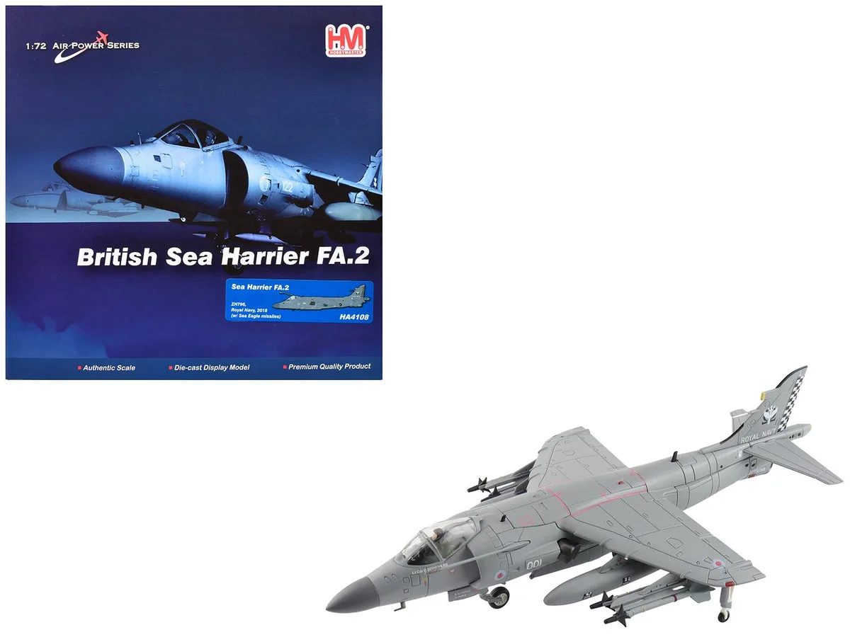 Hobby Master Hobby Master Sea Harrier FA.2 ZH796 1/72 Diecast — product photo