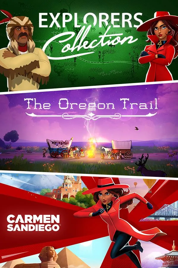 Gameloft SE Gameloft SE 87596 Explorers Collection: The Oregon Trail &amp; Carmen Sandiego Bundle downloadable game — product photo