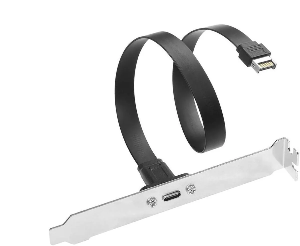 Vszerda Vszerda USB 3.2 Gen 2x2 Type-E to USB-C cable with PCIe bracket 1.64ft — product photo