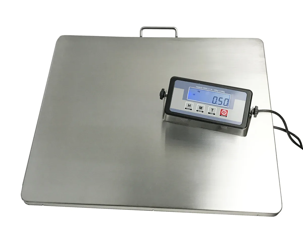 Angel Angel 22" x 18" Stainless Steel Scale 400lb x 0.1lb / 0.05kg — product photo