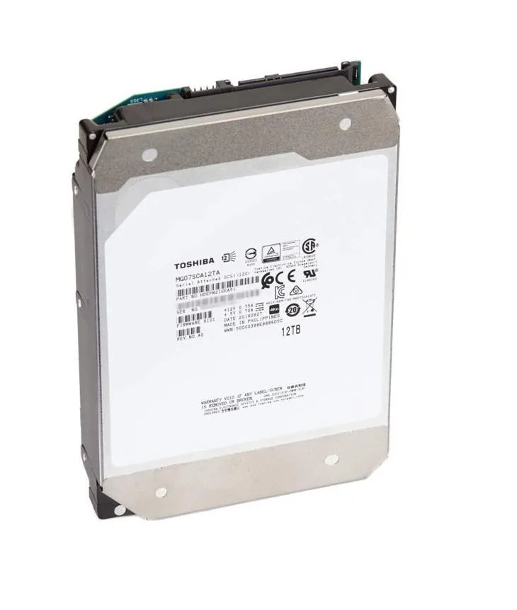 Toshiba Toshiba MG07SCA12TA 12 TB 7200 RPM SAS 12.0 Gbit/s 3.5" internal hard drive — product photo