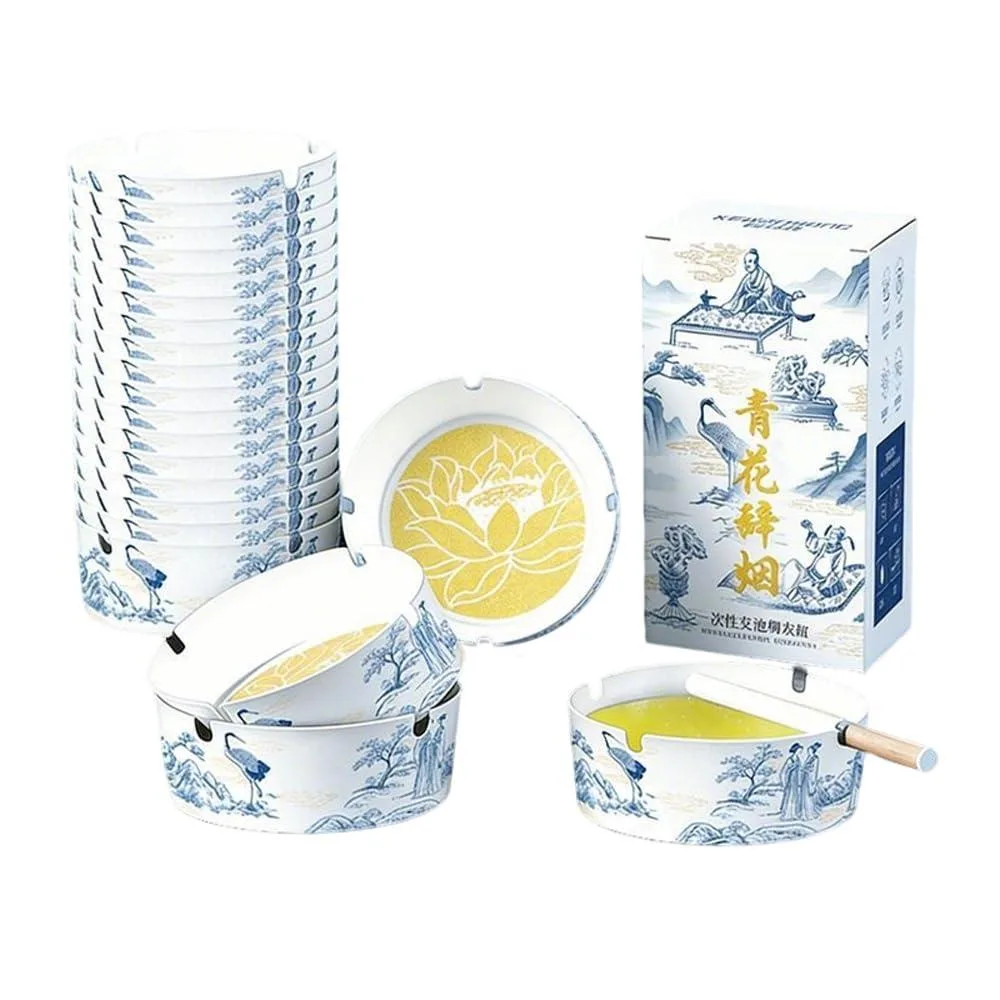  JOMBOTIK Disposable Foam Ashtrays 25 Pack — product photo