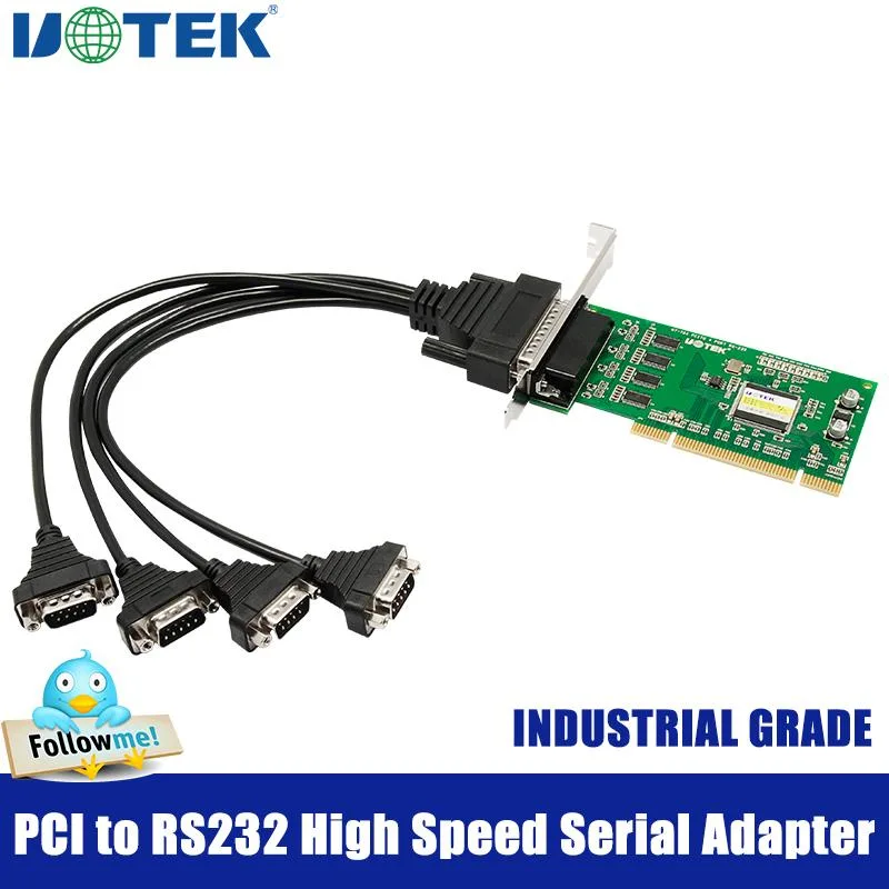 UOTEK UOTEK UT-764 PCI 4-port RS232 serial card DR44 — product photo