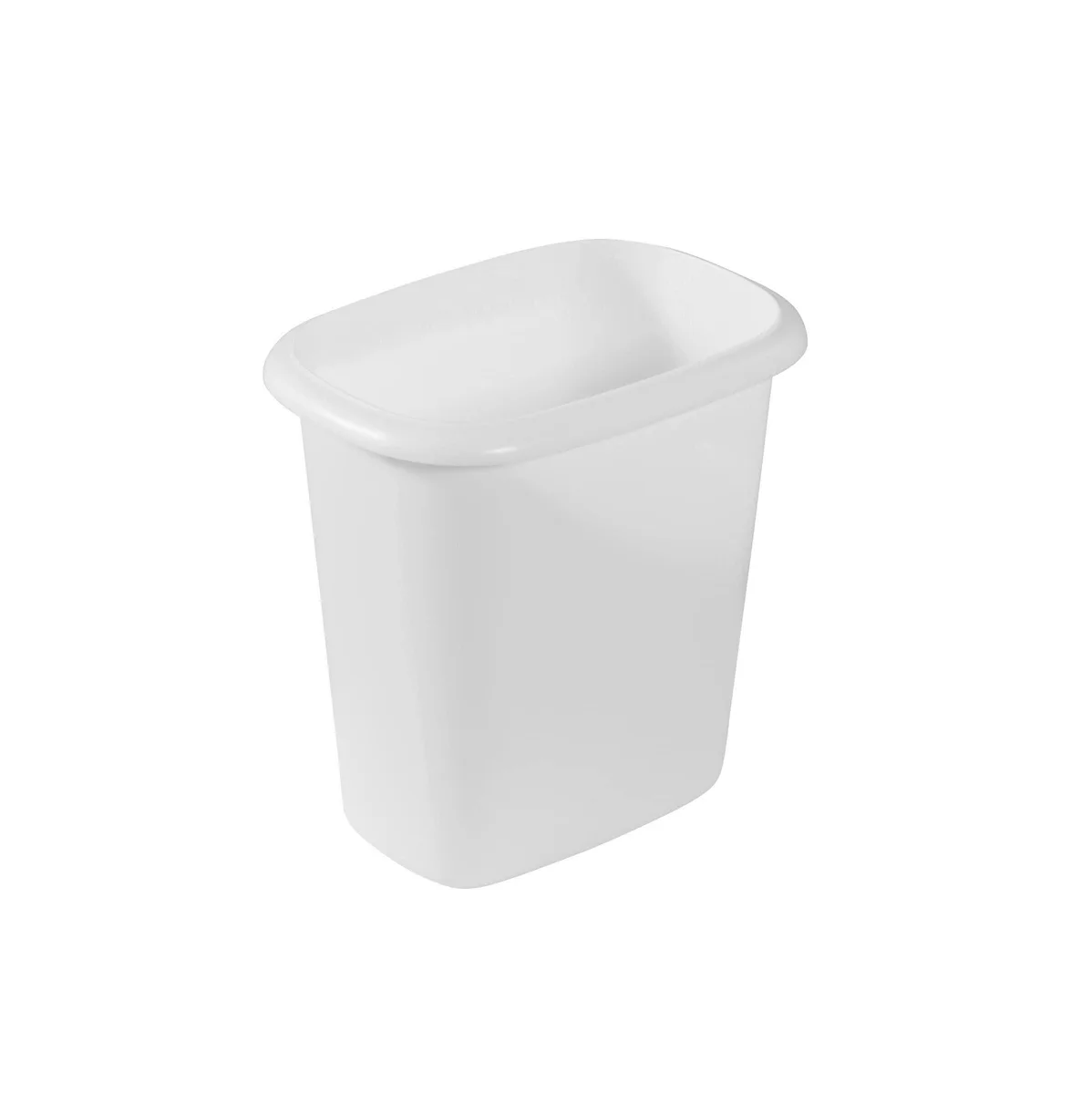  Rubbermaid FG295300WHT 1.5 gal white wastebasket 12 pack — product photo