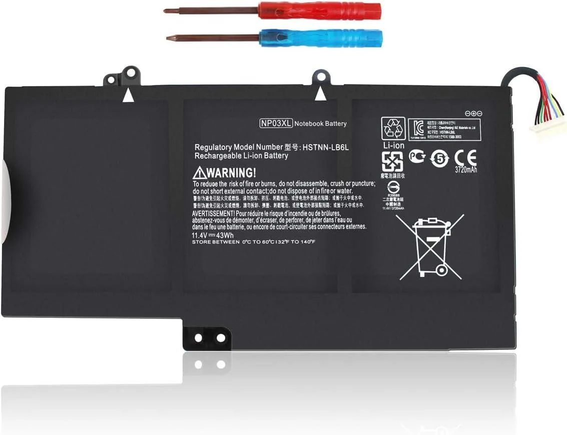 PISKEKAT PISKEKAT NP03XL 43Wh 11.4V laptop battery — product photo