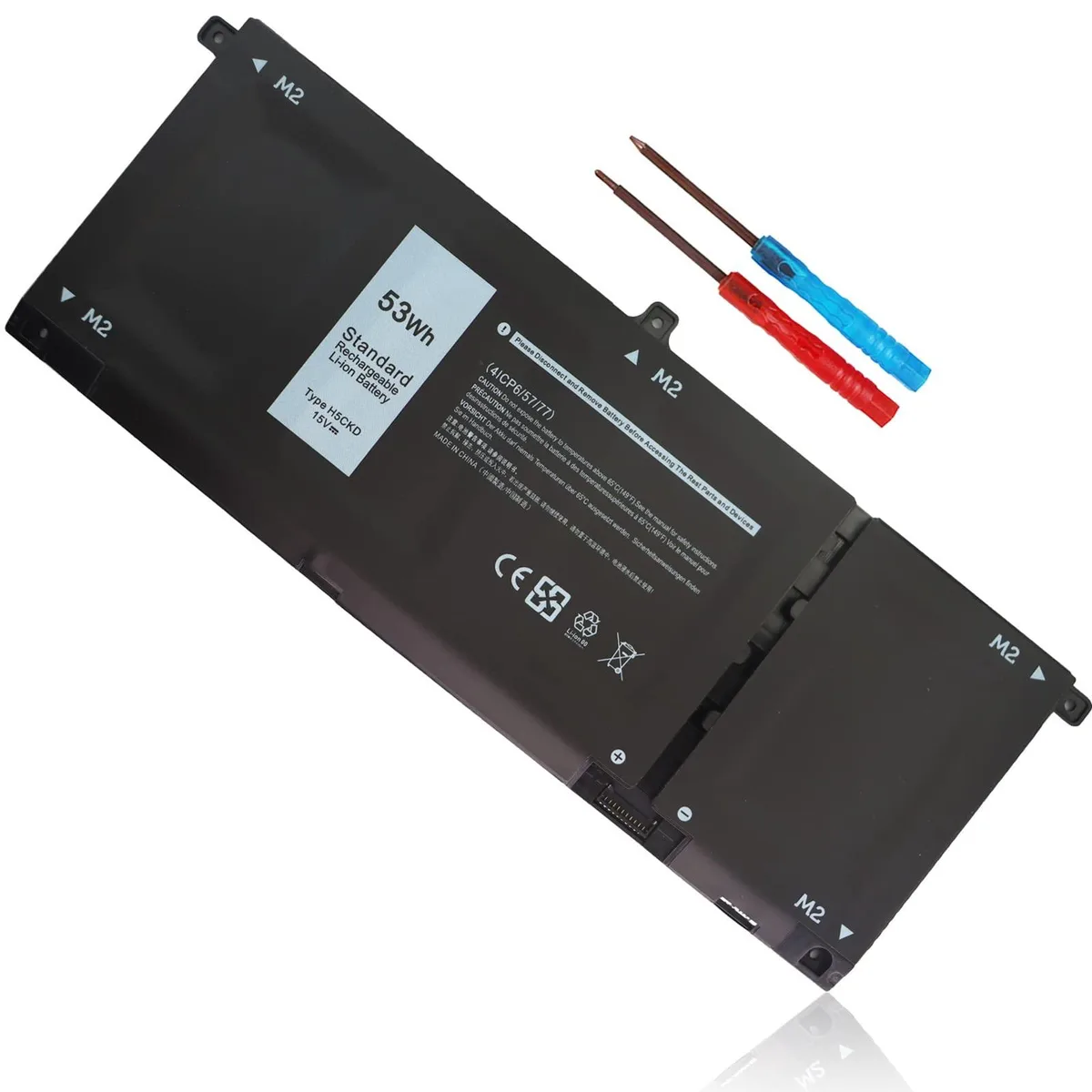 Emanjor 53Wh H5CKD 15V 4-Cell Li-ion Battery for Dell Inspiron Latitude Vostro — product photo