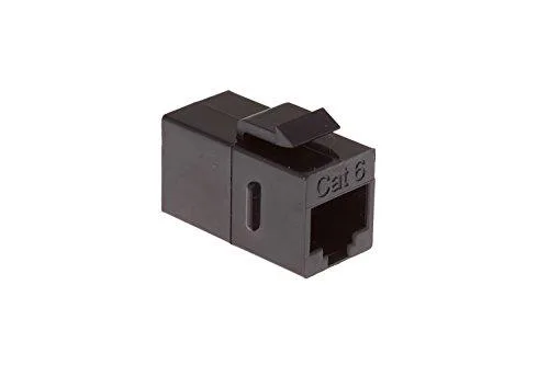CablesAndKits CablesAndKits Cat6 RJ45 Inline Coupler Keystone Jack Black — product photo