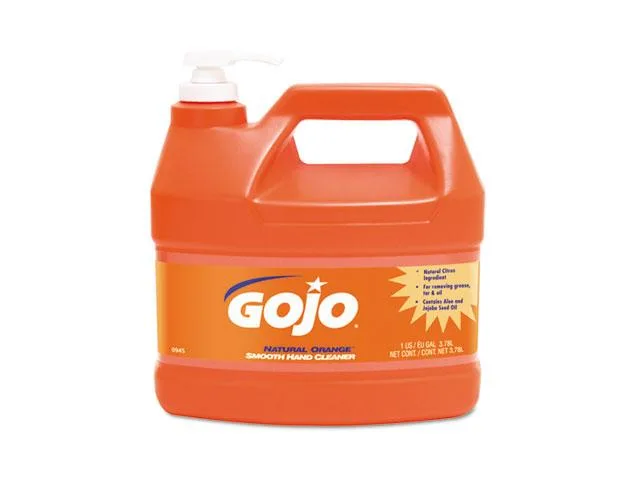 GOJO GOJO 94504 Natural Orange Smooth Hand Cleaning 1 gal Pump Dispenser Citrus — product photo