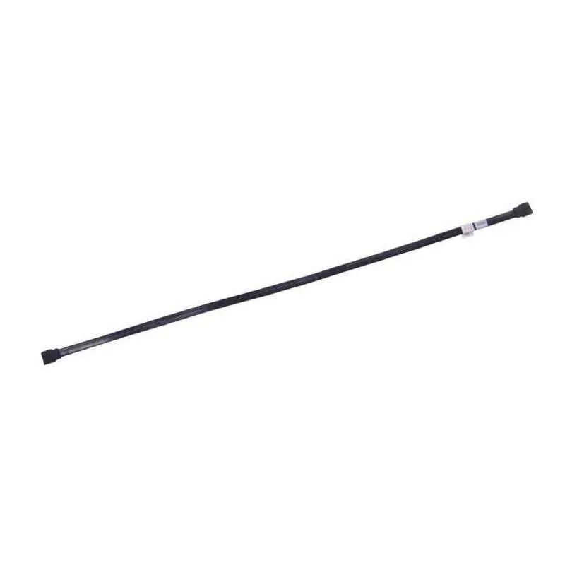 Black 550mm SATA cable with straight connectors