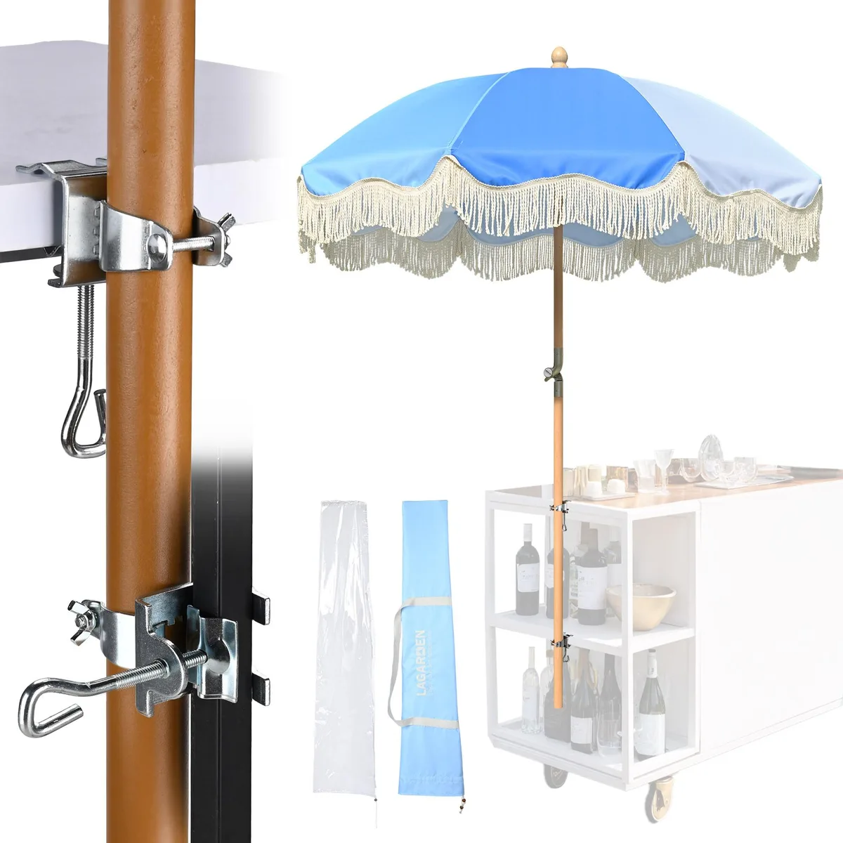 LAGarden LAGarden 07LAUUBB002-PS6DC-03 patio umbrella — product photo
