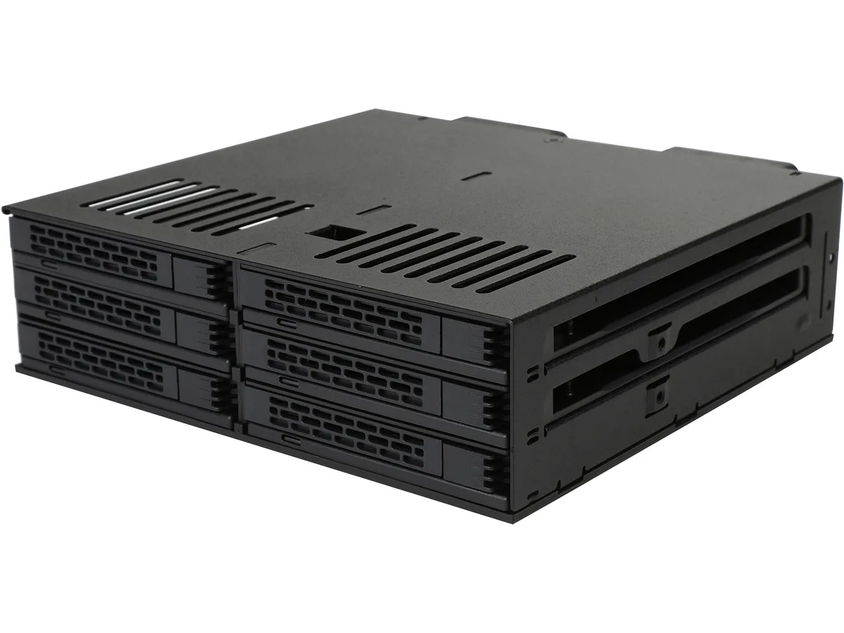 ICY DOCK ICY DOCK MB326SP-B 6 Bay 2.5" SATA Hot Swap Cage 5.25" Bay — product photo