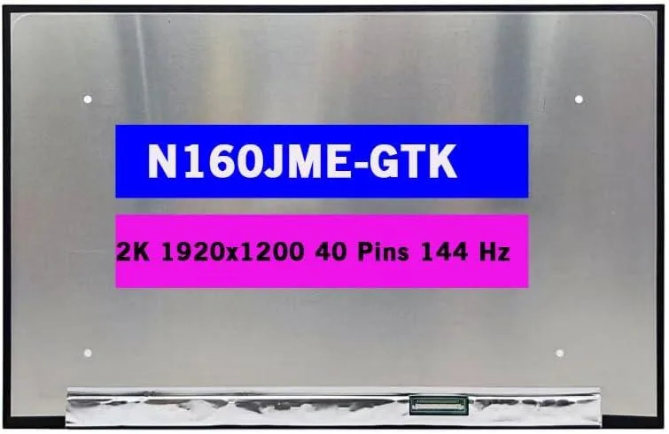 NUOLAISUN NUOLAISUN 16.0" laptop screen FHD+ 1920x1200 144Hz 40pin — product photo