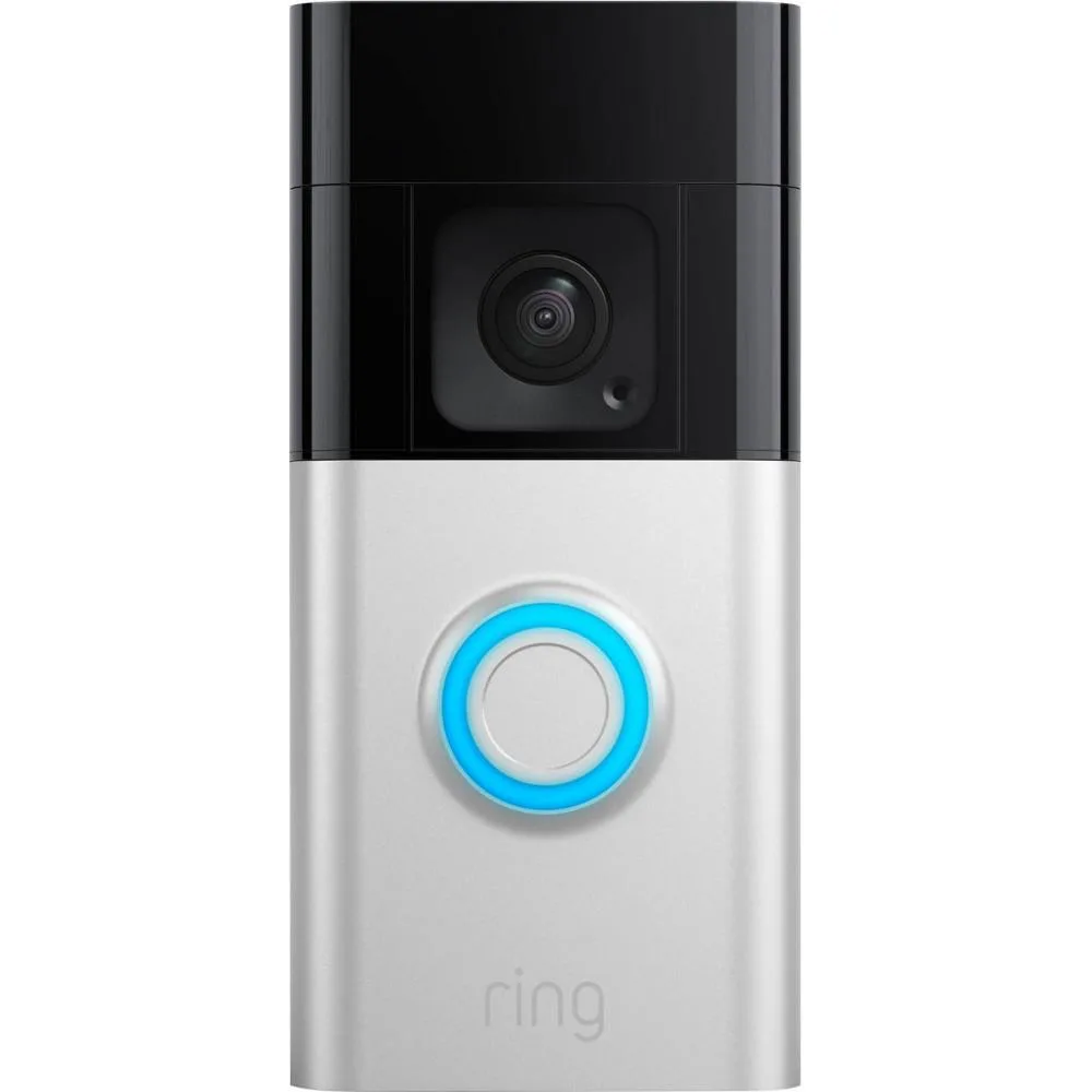 Ring Ring Battery Doorbell Plus Satin Nickel 1536p access — product photo