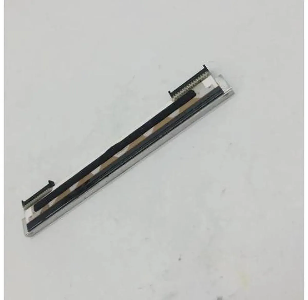 Rectangular thermal print head with gold-plated contacts and protective coating