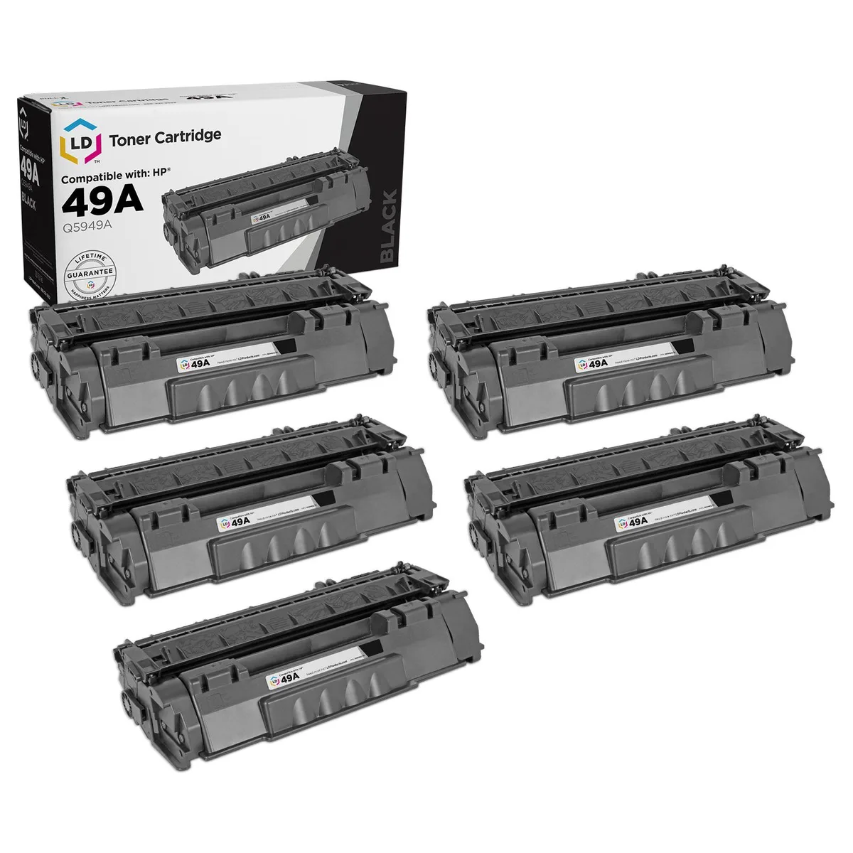 LD Products LD Products 49A Q5949A Black Toner Cartridge 5-Pack — product photo