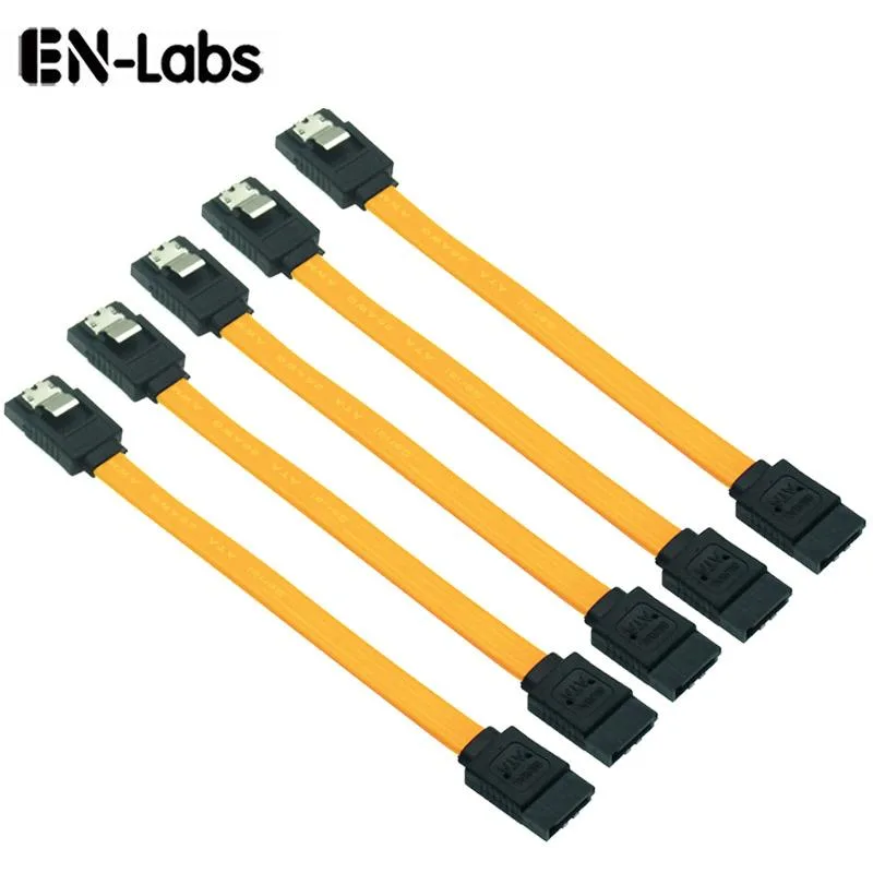 EN-Labs EN-Labs SATA 3.0 Cable 5 Pack 3.94 Inch Yellow — product photo