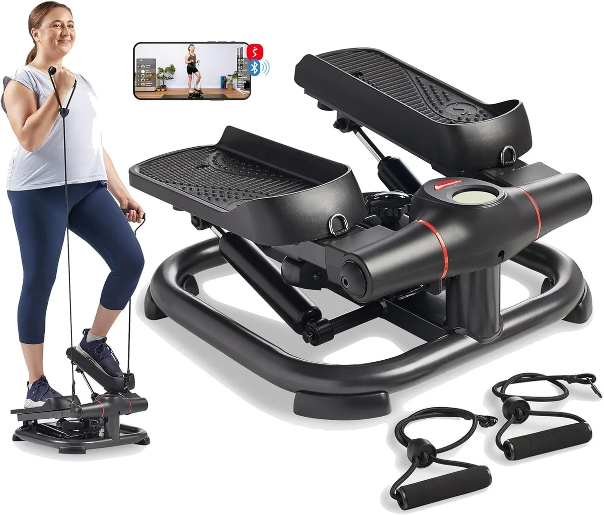 TAURKENAM TAURKENAM 2-in-1 Power Stepper 400lb with Resistance Bands — product photo