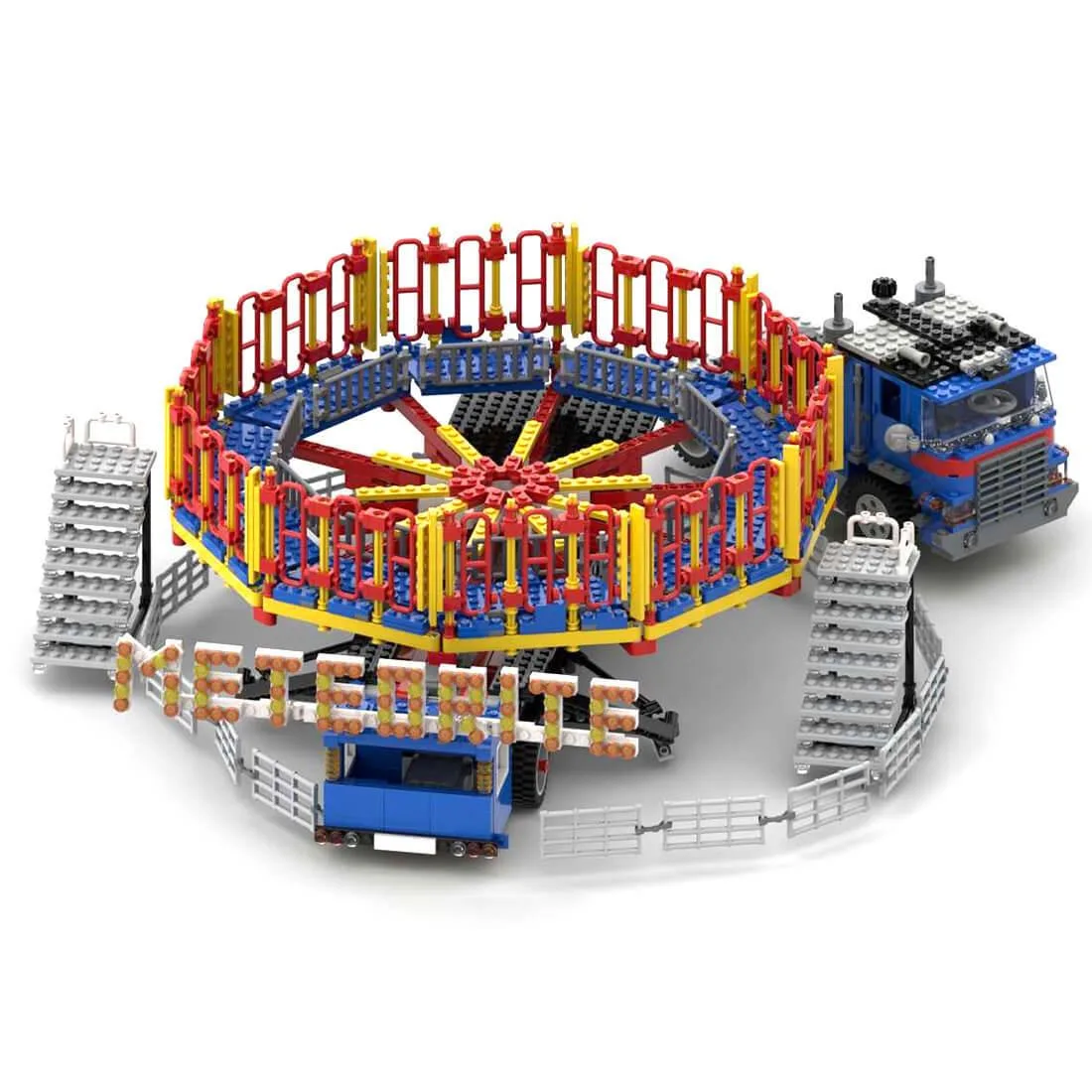 ZITIANYOUBUILD ZITIANYOUBUILD MOC-80218 Fairground Meteorite Ride 2062 Parts — product photo