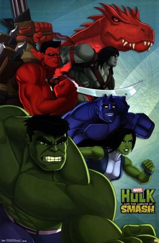 Marvel Hulk Agents of Smash poster print 24 by 36 inches on heavy paper