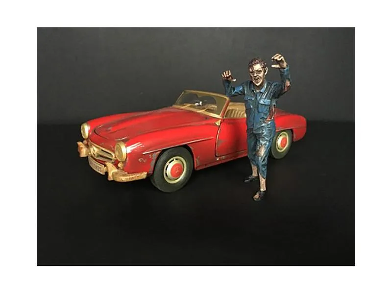 American Diorama American Diorama Zombie Mechanic Figurine II 1/18 Scale 3.75in 38198 — product photo