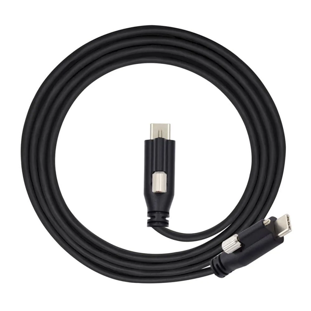 LORDWORLD LORDWORLD USB 3.1 Type-C to USB-C Locking Cable 10Gbps 65W 3.0m — product photo