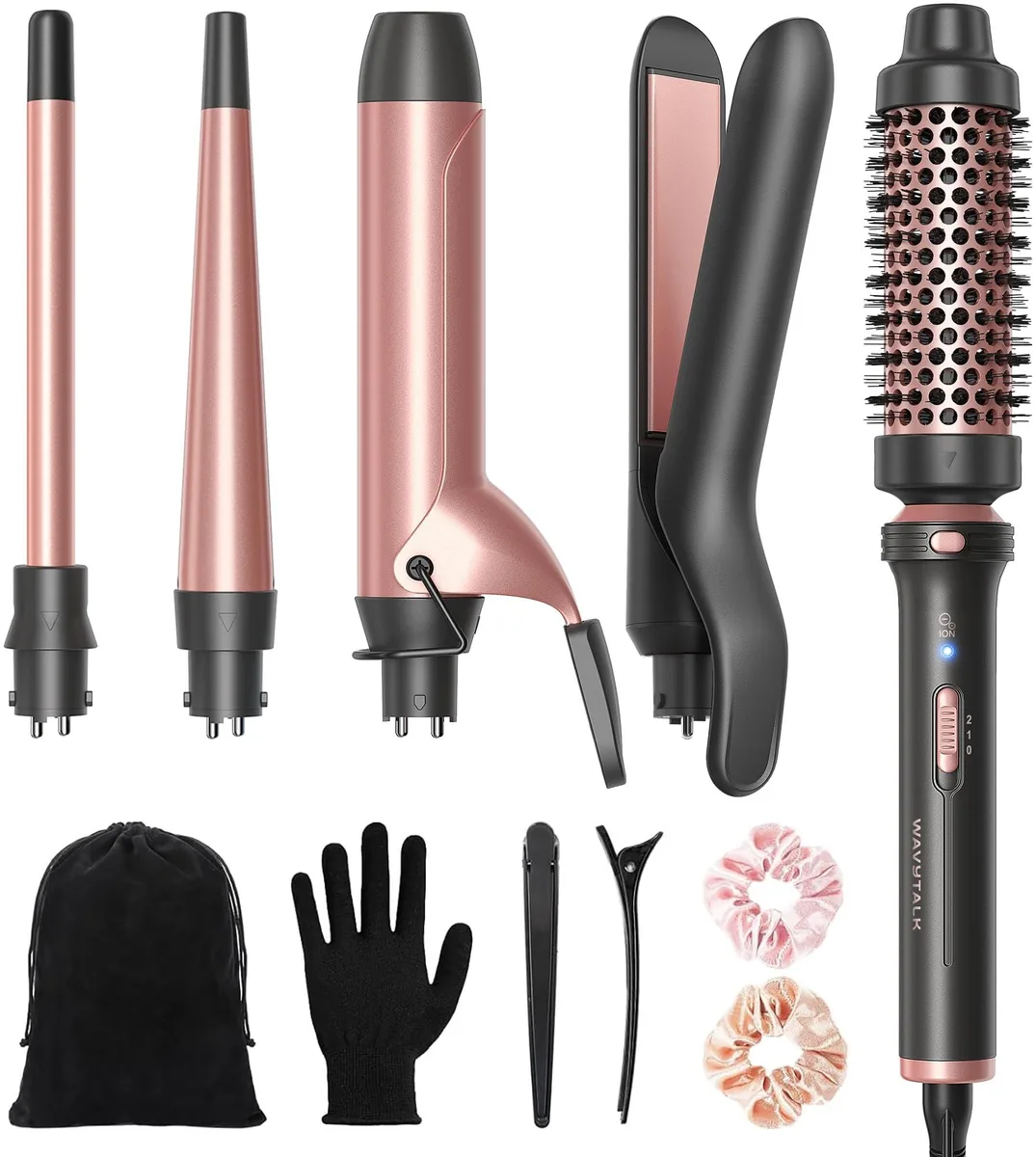  wavytalk 5-in-1 Curling Iron Set Rose Gold 320-3 — product photo
