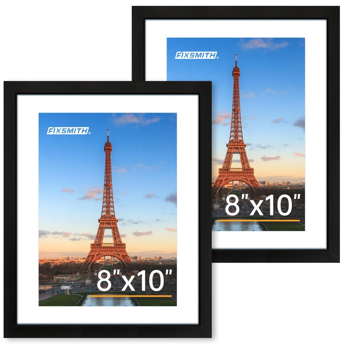  FIXSMITH 8x10 Picture Frame Set of 2 Black — product photo