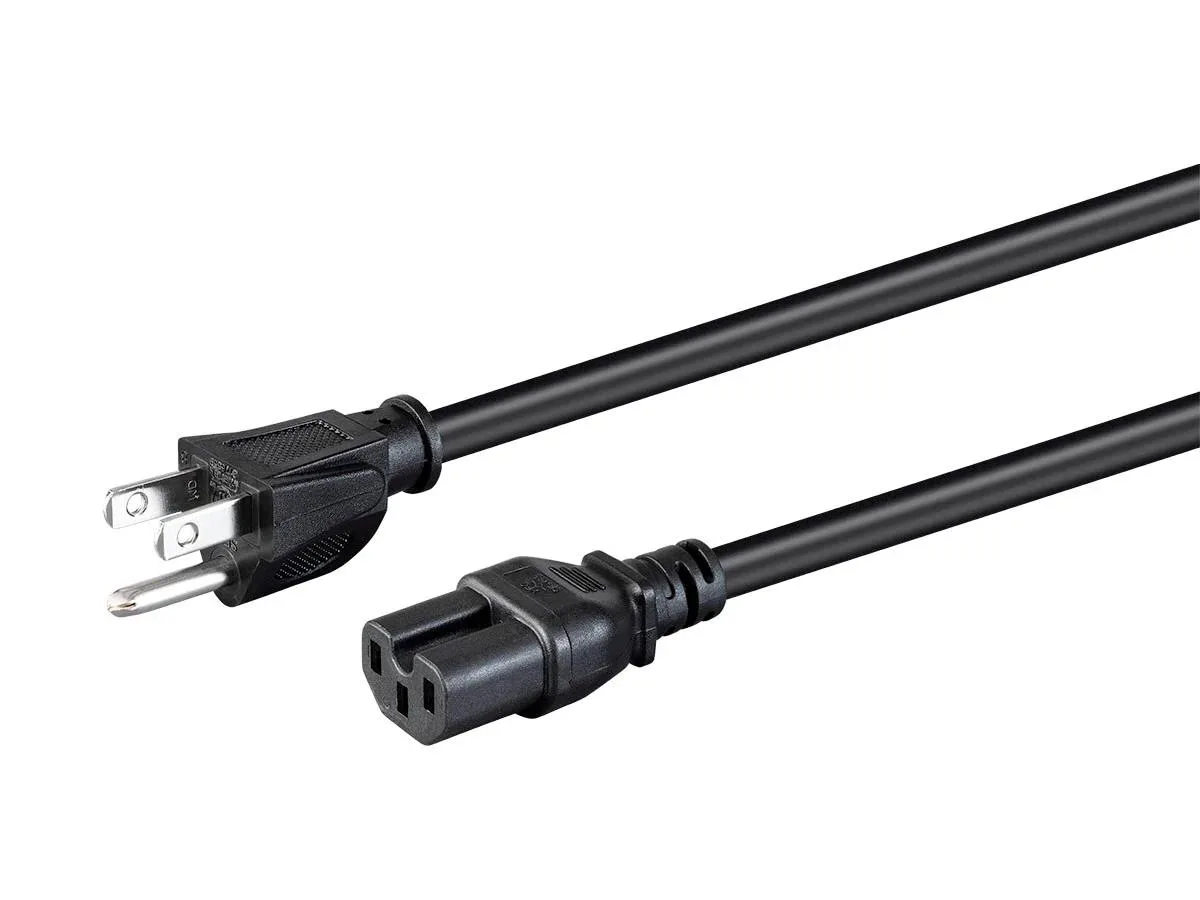 Monoprice Inc. Monoprice Inc. 135116 computer power cord NEMA 5-15P to IEC 60320 C15 14AWG 15A 125V — product photo