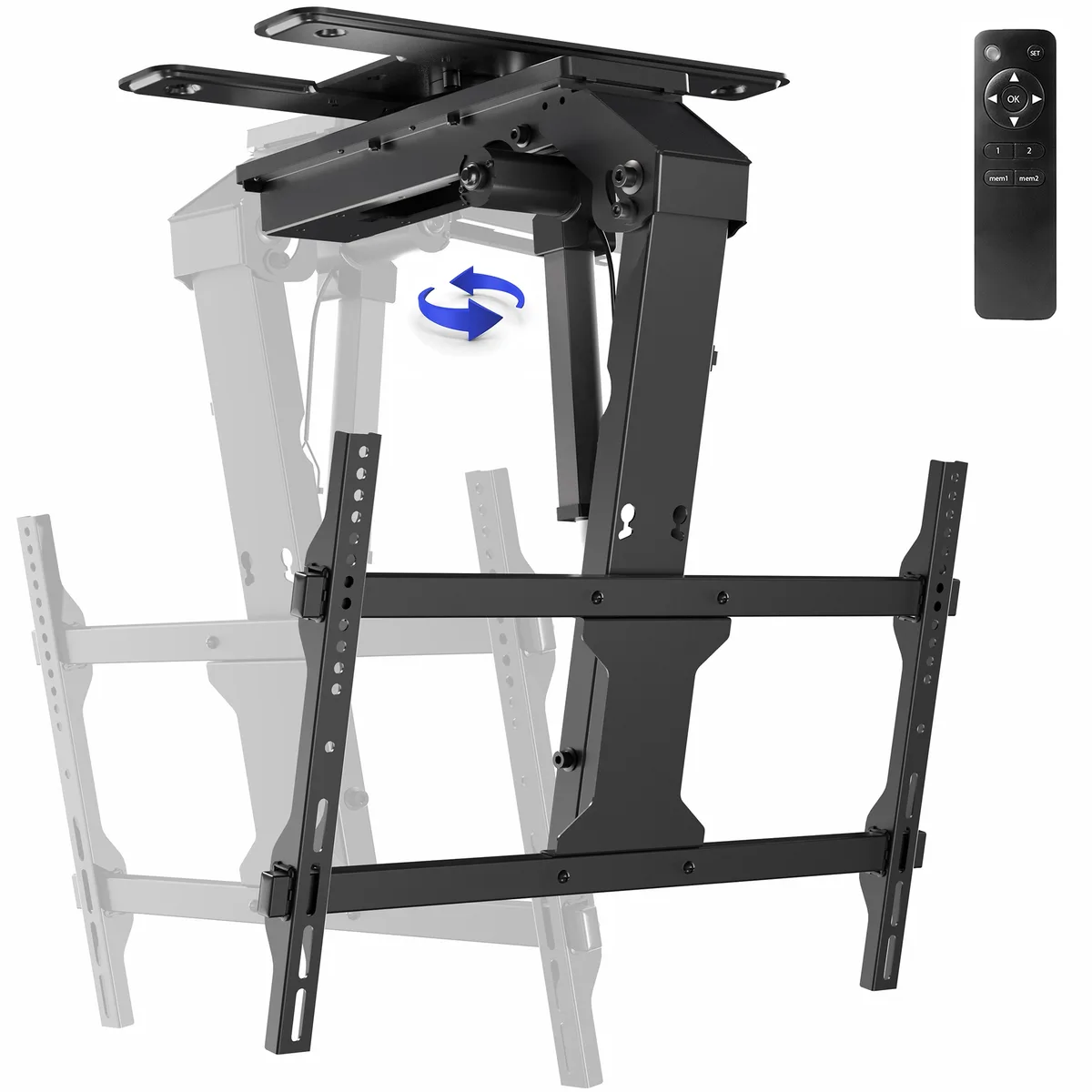 VIVO VIVO Electric Flip Down Swivel Ceiling TV Mount 37 to 70 inch — product photo
