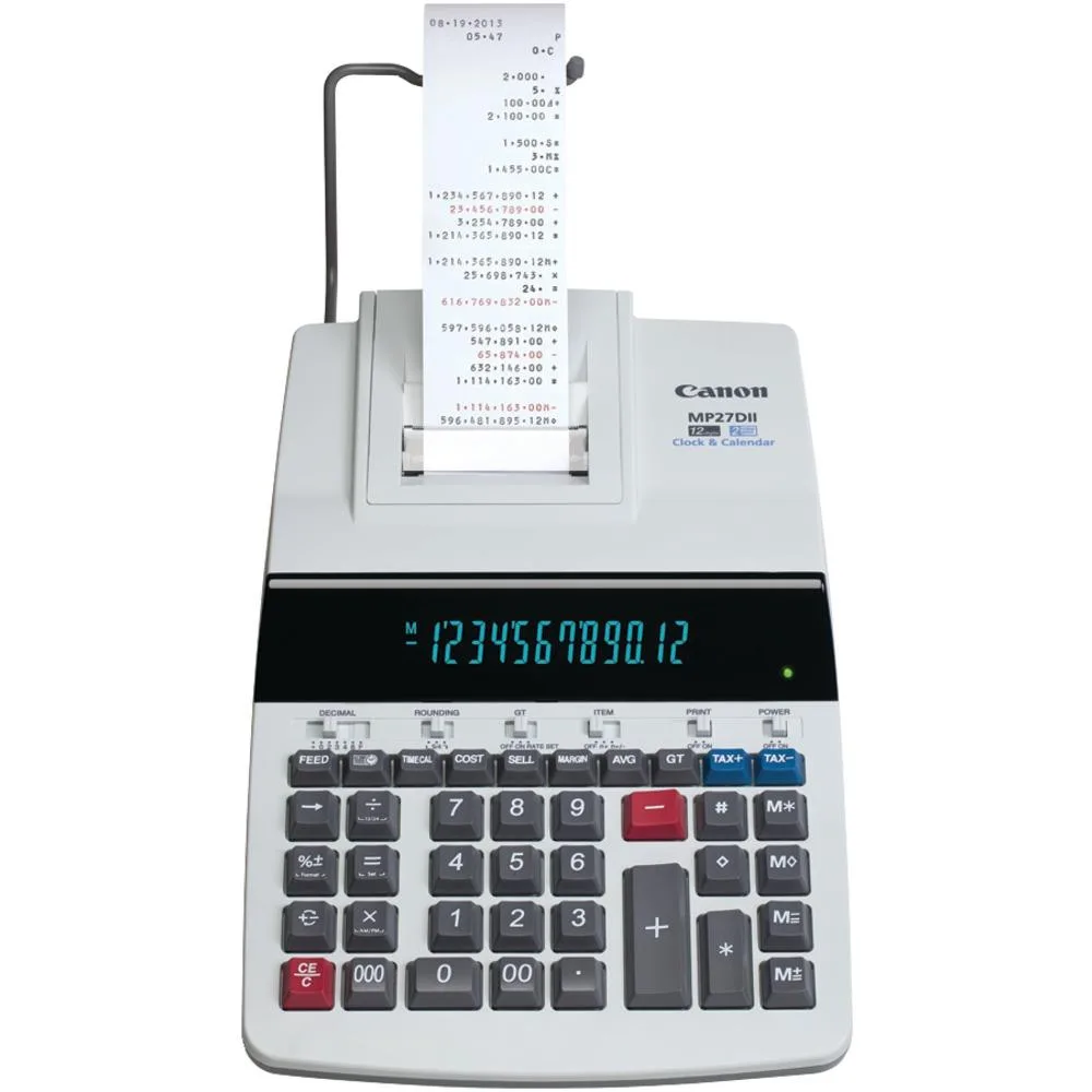 Canon Canon MP27DII 12-Digit Printing Calculator Educational Supply — product photo