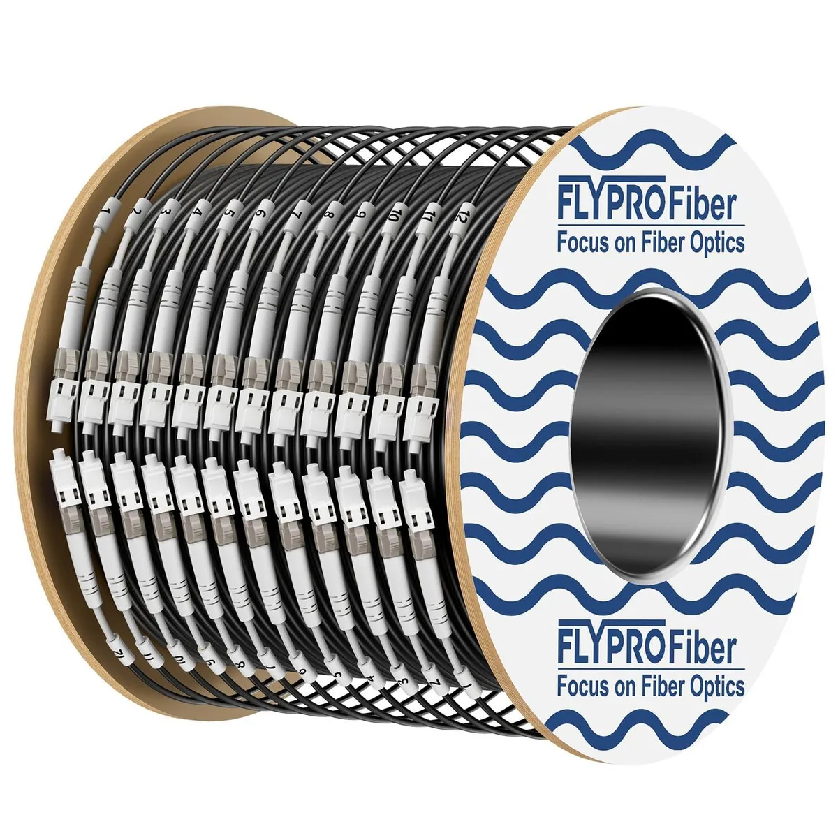 ARCTIC ARCTIC 12 Core Outdoor Armored Fibre Optic Cable 75m OM3 LC to LC — product photo
