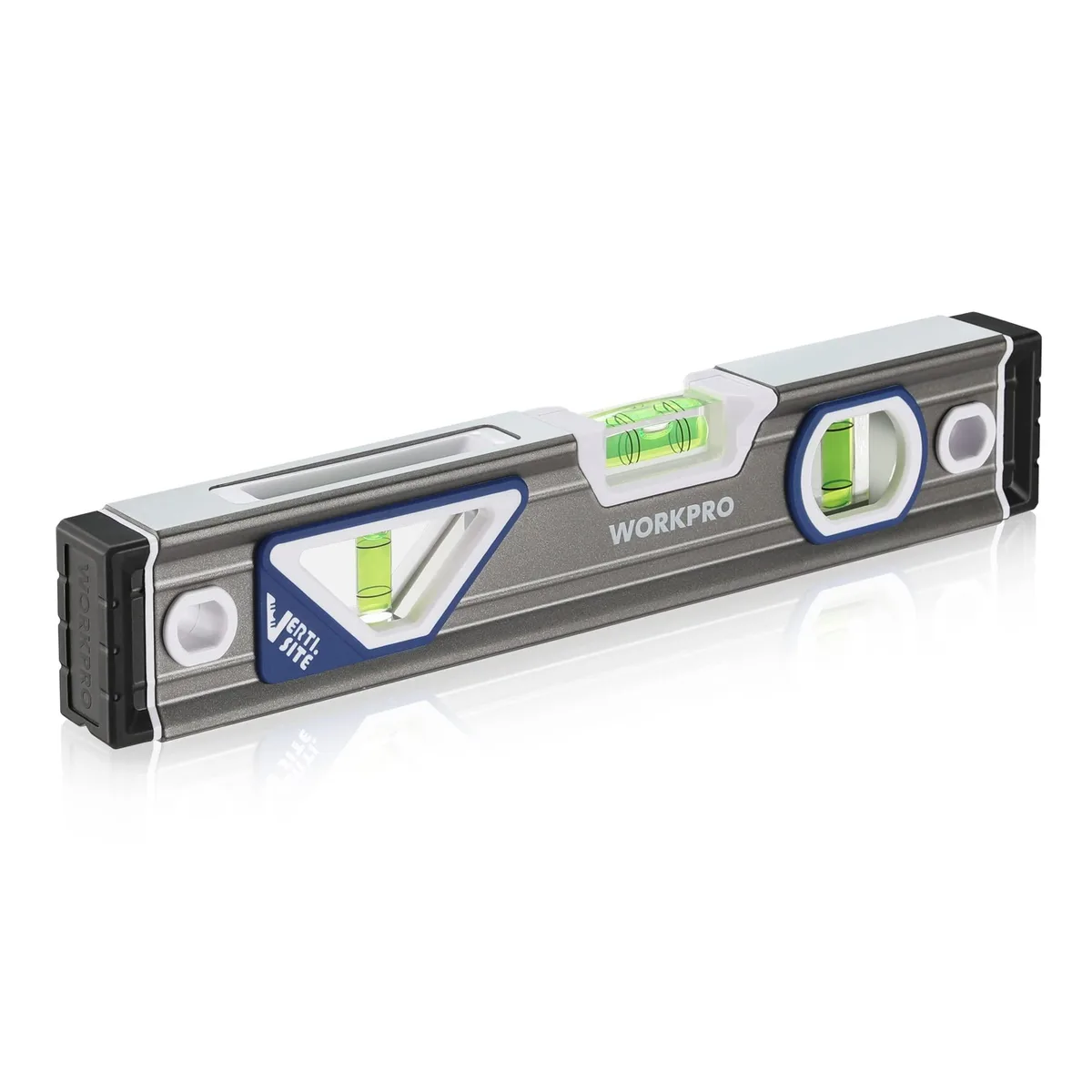 WORKPRO 10 Inch Torpedo Level Aluminum V-Groove Magnetic — product photo