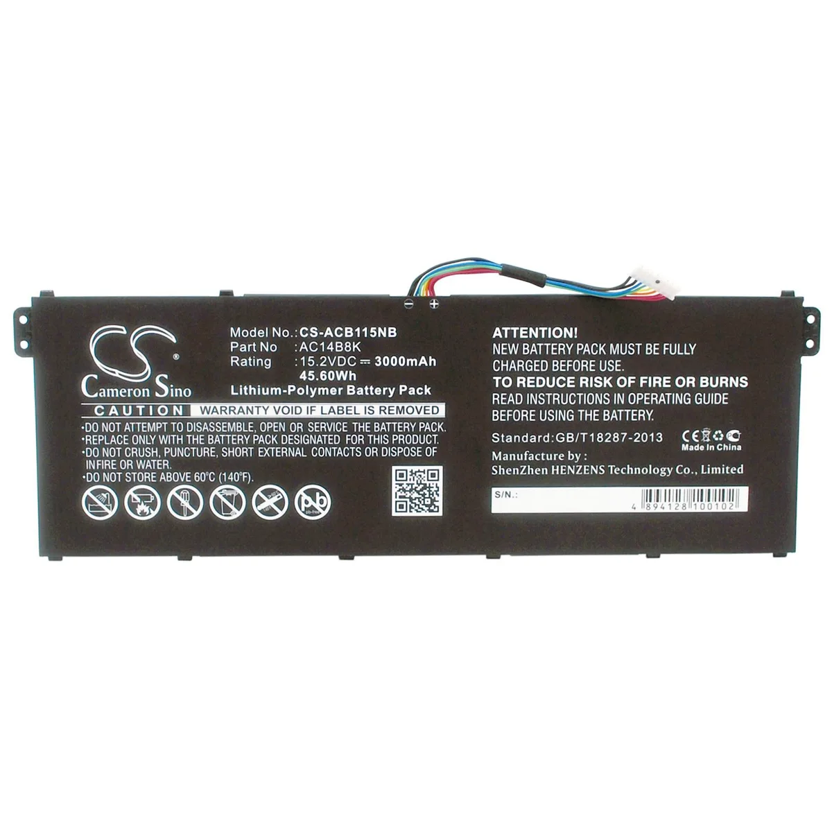 Cameron &amp; Co Cameron &amp; Co DS-CS-ACB115NB laptop battery — product photo