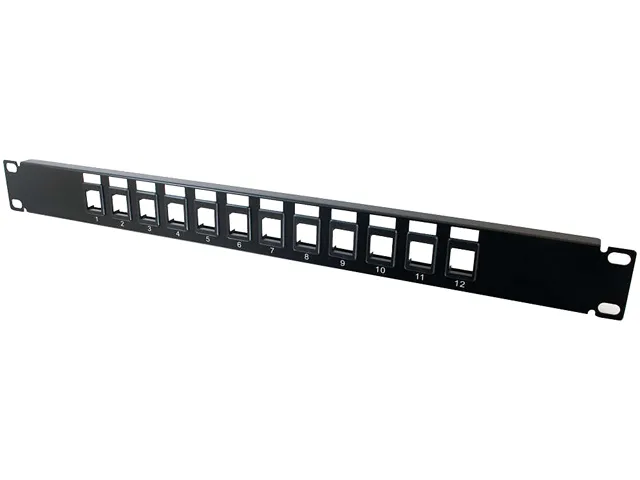Cables To Go Cables To Go 03857 12-Port Blank Keystone Patch Panel 1U — product photo