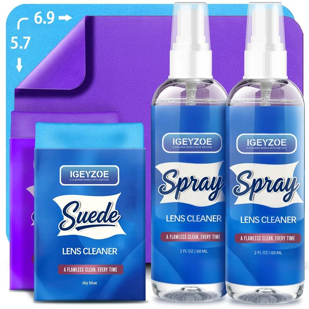  iGeyzoe Glass Care Sky Blue Amethyst 6 Piece Set — product photo