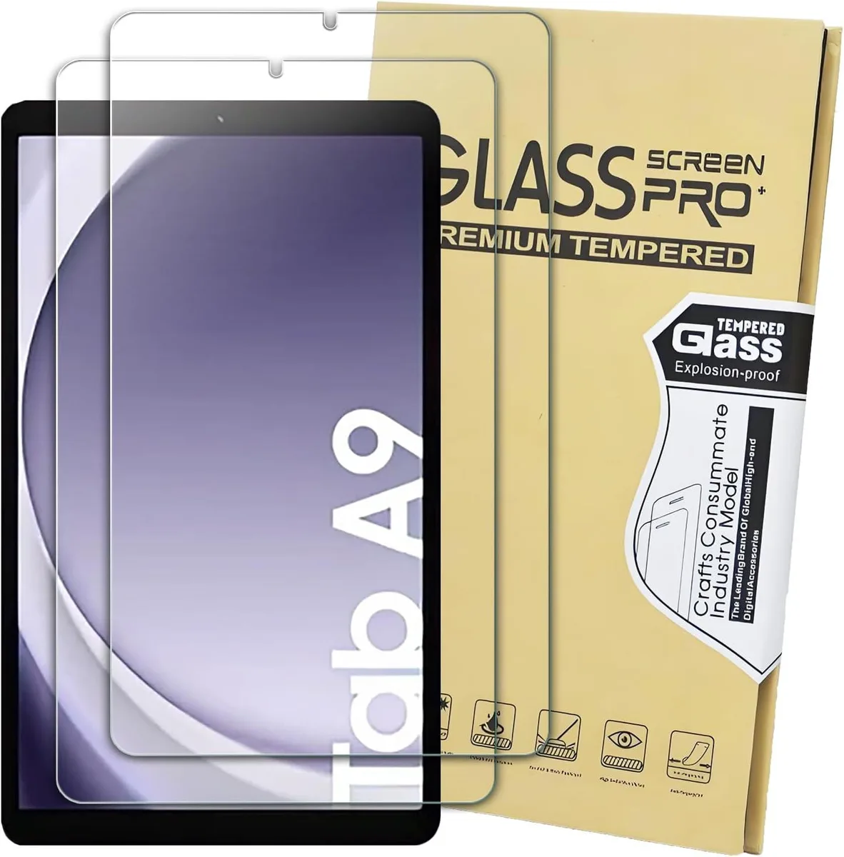 Leelbox Leelbox Tempered Glass Screen Protector 2 Pack for Samsung Galaxy Tab A9 A11 8.7 — product photo