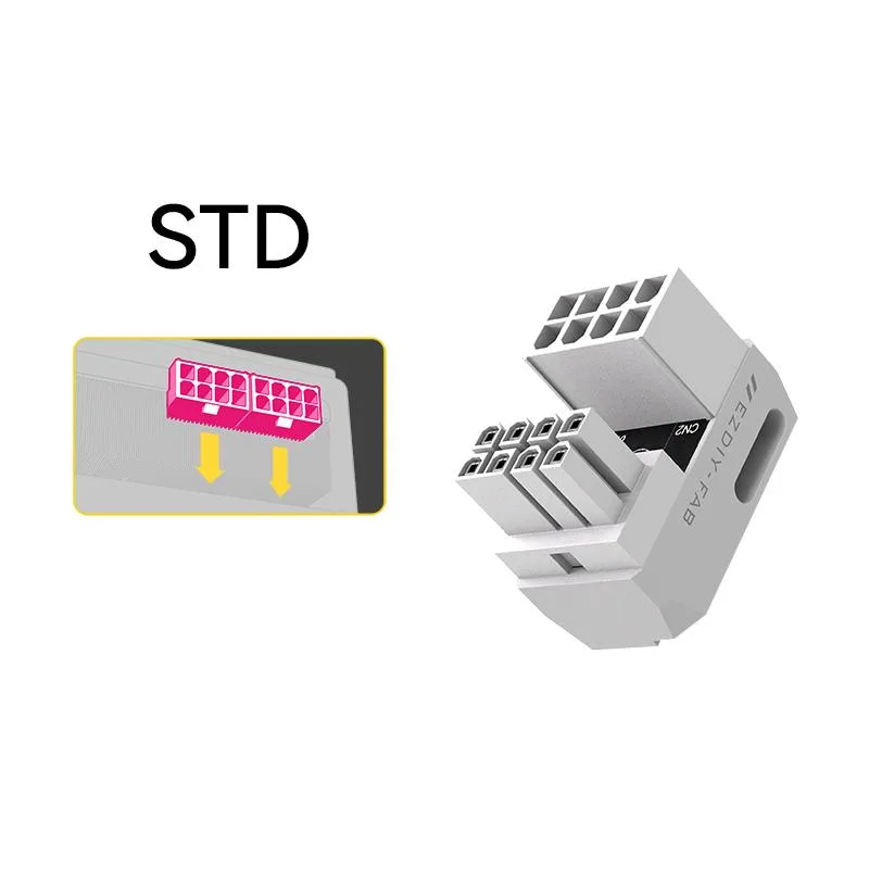 Corn Electronics Corn Electronics 180 Degree 8-Pin GPU Power Adapter White — product photo