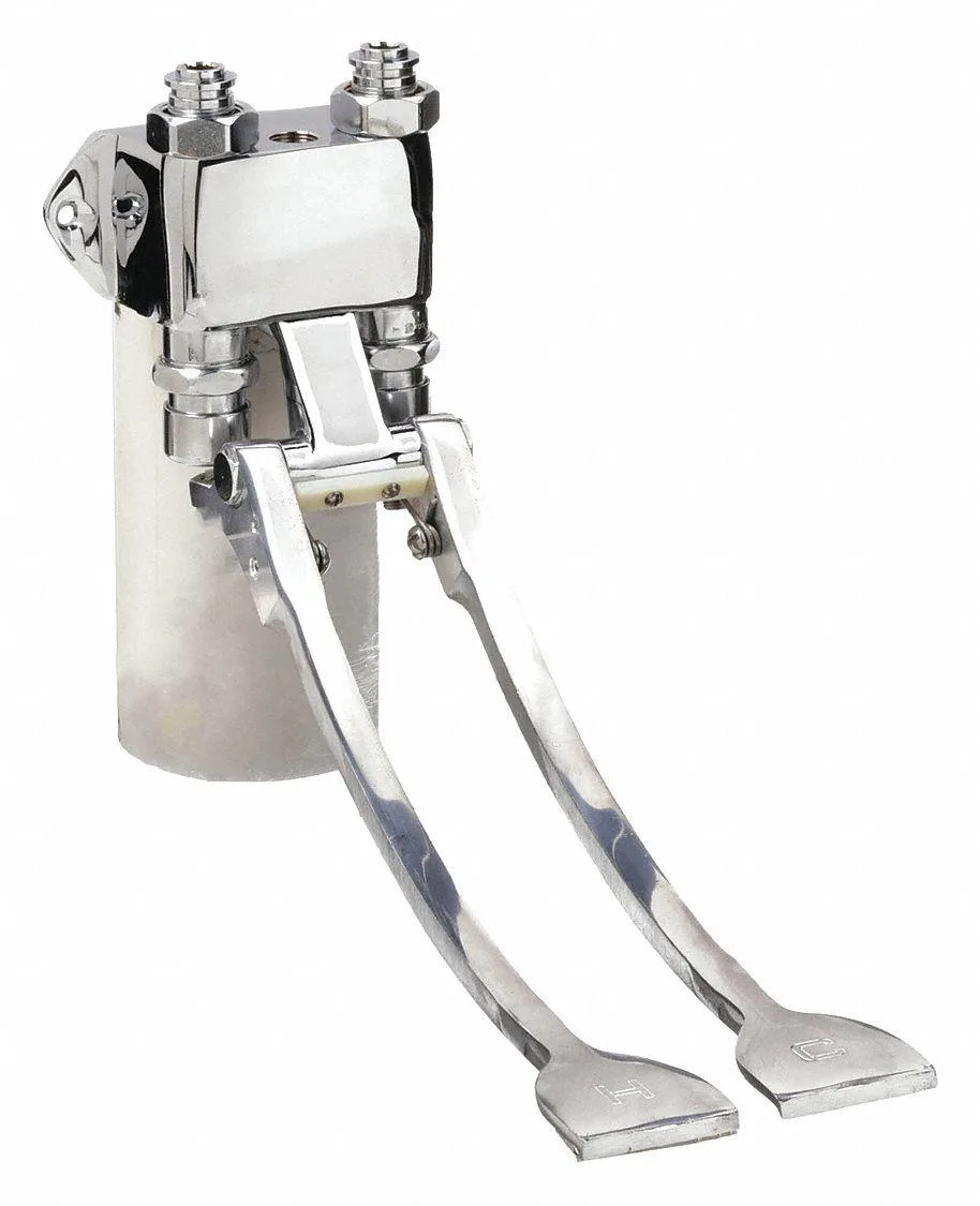 CHICAGO FAUCET COMPANY CHICAGO FAUCET COMPANY 834-EPABCP Pedal Box 1/2 NPT Extended Pedals bath hardware — product photo
