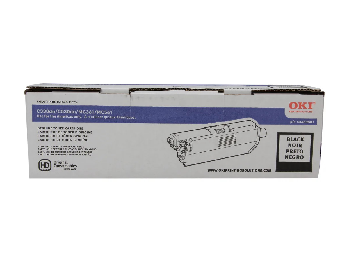 Oki Data Oki Data 44469801 Black Toner Cartridge 3500 Pages — product photo
