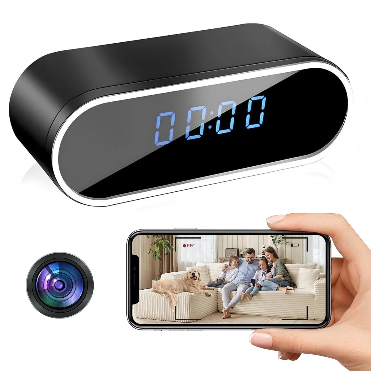 Clover nz-wifi-3 Wireless Surveillance 1080p 140° Night Vision 2.4 GHz 130 min 128 GB — product photo