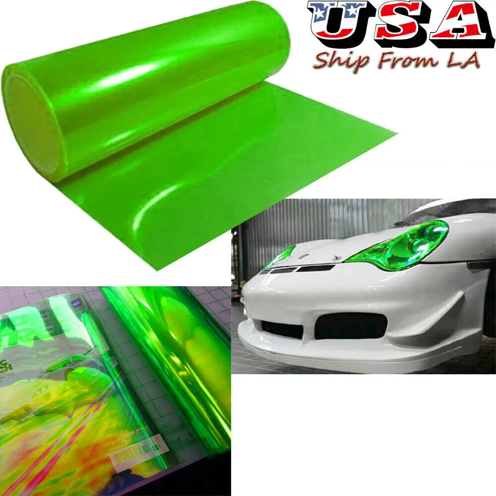 SIMPLEX TECHNOLOGY CO., LIMITED SIMPLEX TECHNOLOGY CO., LIMITED 12"x48" Gloss Green Tint Vinyl Wrap automotive specialty lighting — product photo