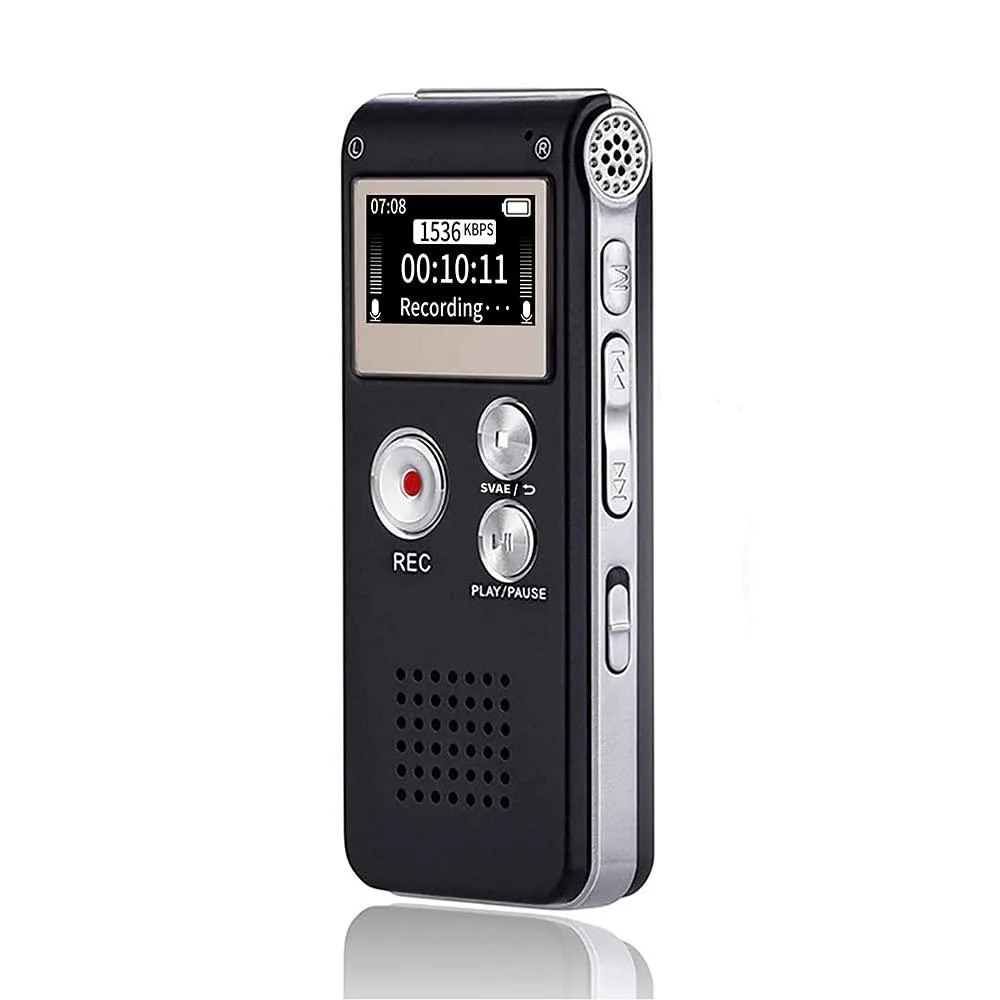 Sunlan 8541723710 16GB Voice Recorder 1536kbps 30h 35g — product photo